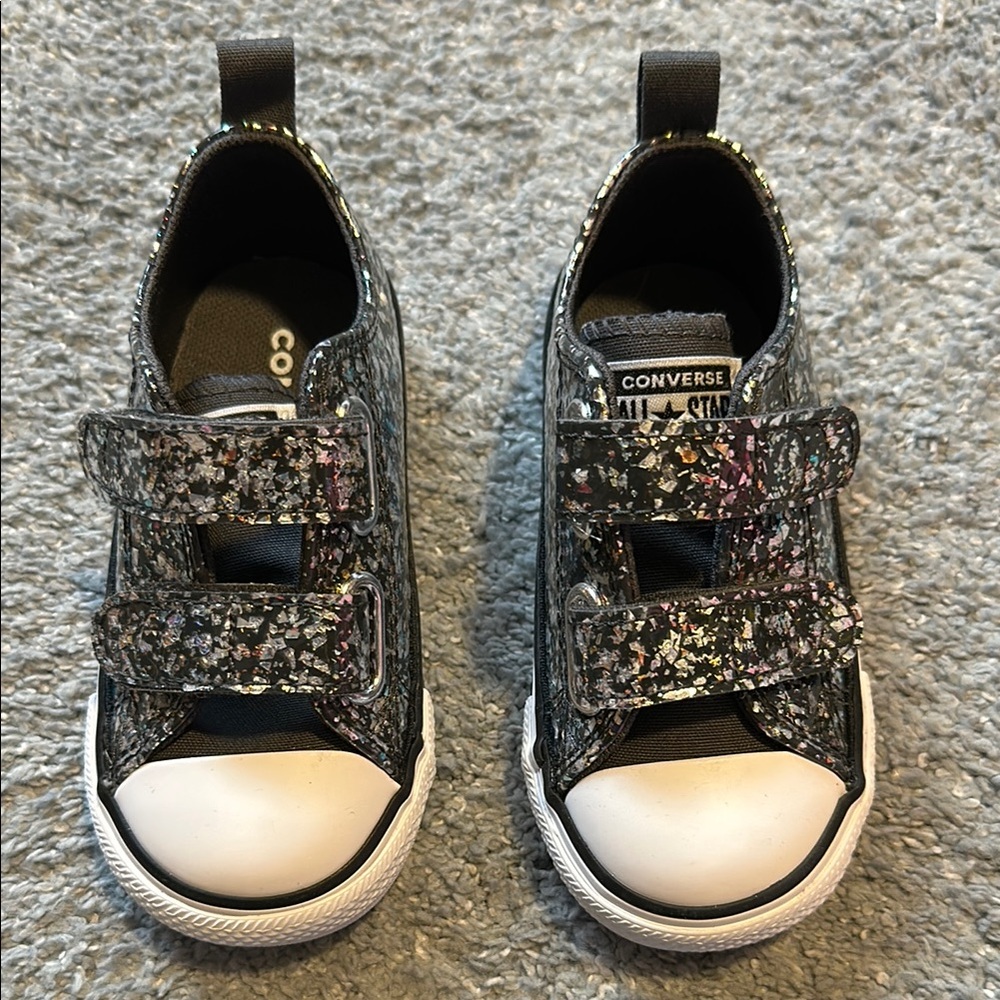 Converse Toddler Black and White Sneakers